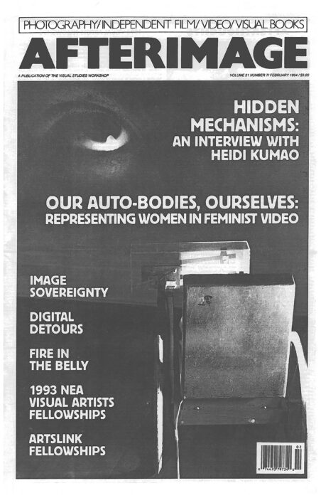 Cover of Afteriimage, 1994 featuring artwork of Heidi Kumao: "Mute"